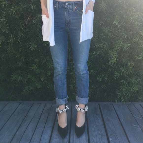 LAST ONE Zara leather heels w/ removable pearls - Picture 8 of 8